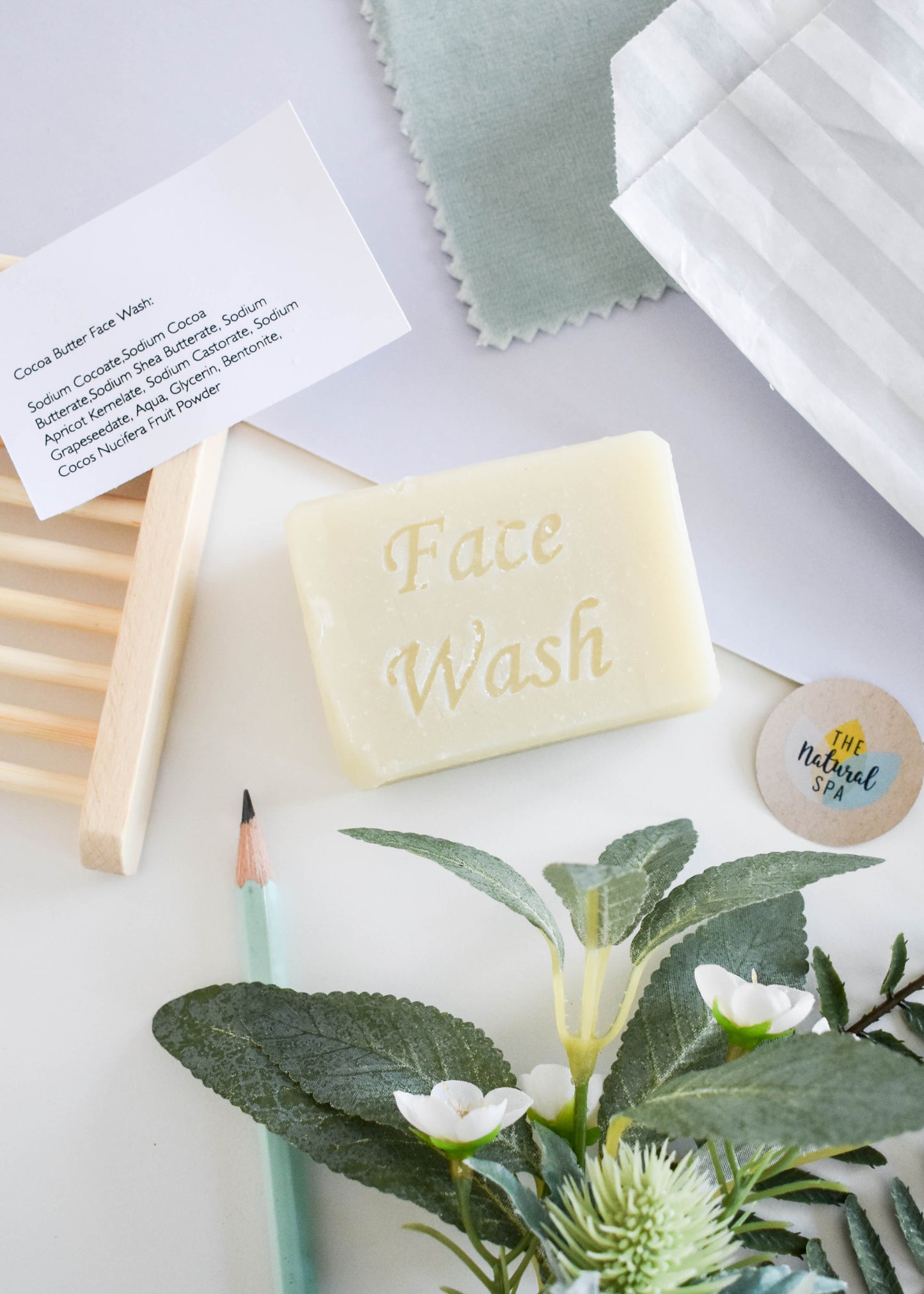 Face Wash Bar, Cocoa Butter - No Added Fragrance