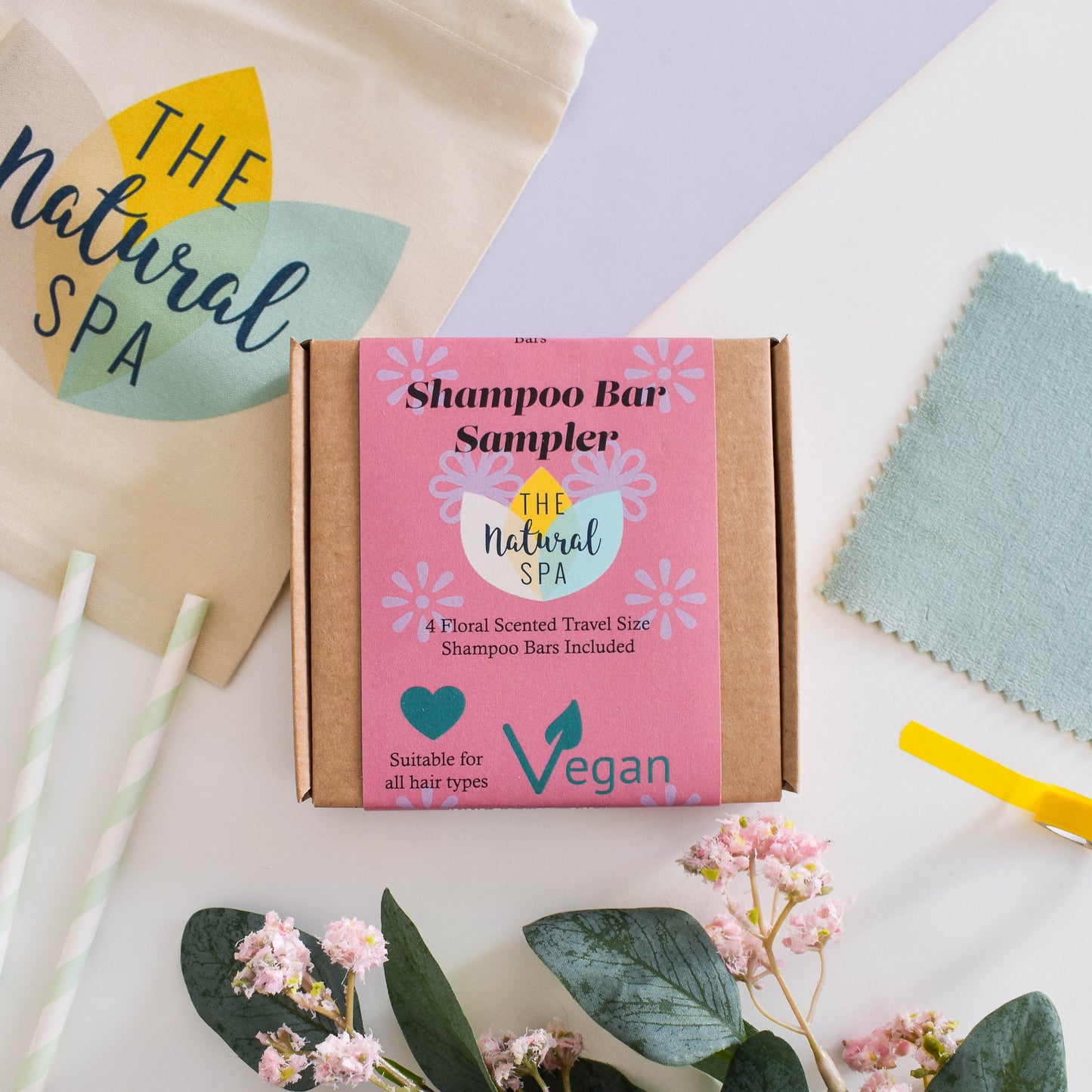 Letter-Sized Mini Shampoo Sampler Set, Floral