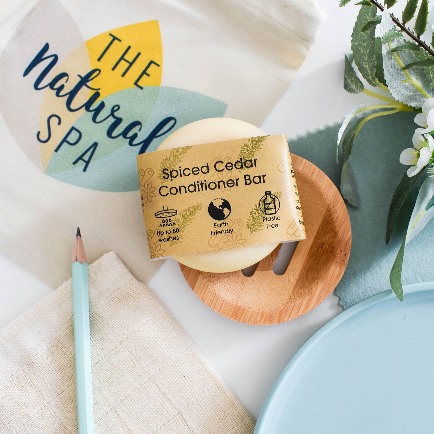Solid Conditioner Bar, Spiced Cedar