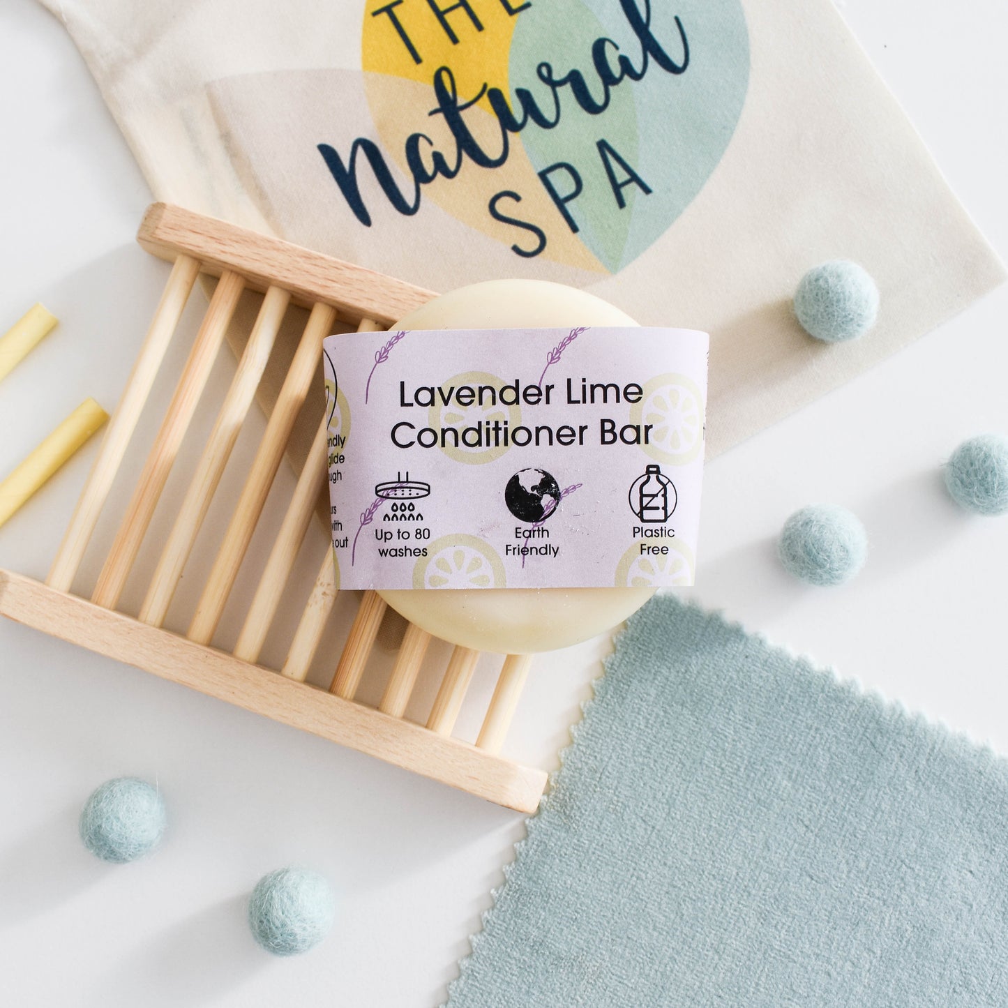 Solid Conditioner Bar, Lavender & Lime