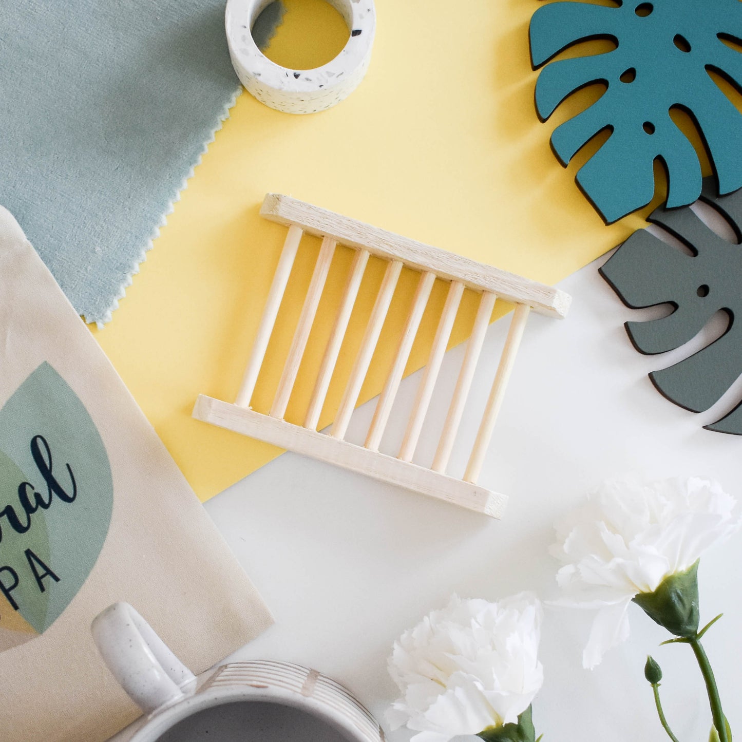 Bamboo Draining Dish, Ladder-Style