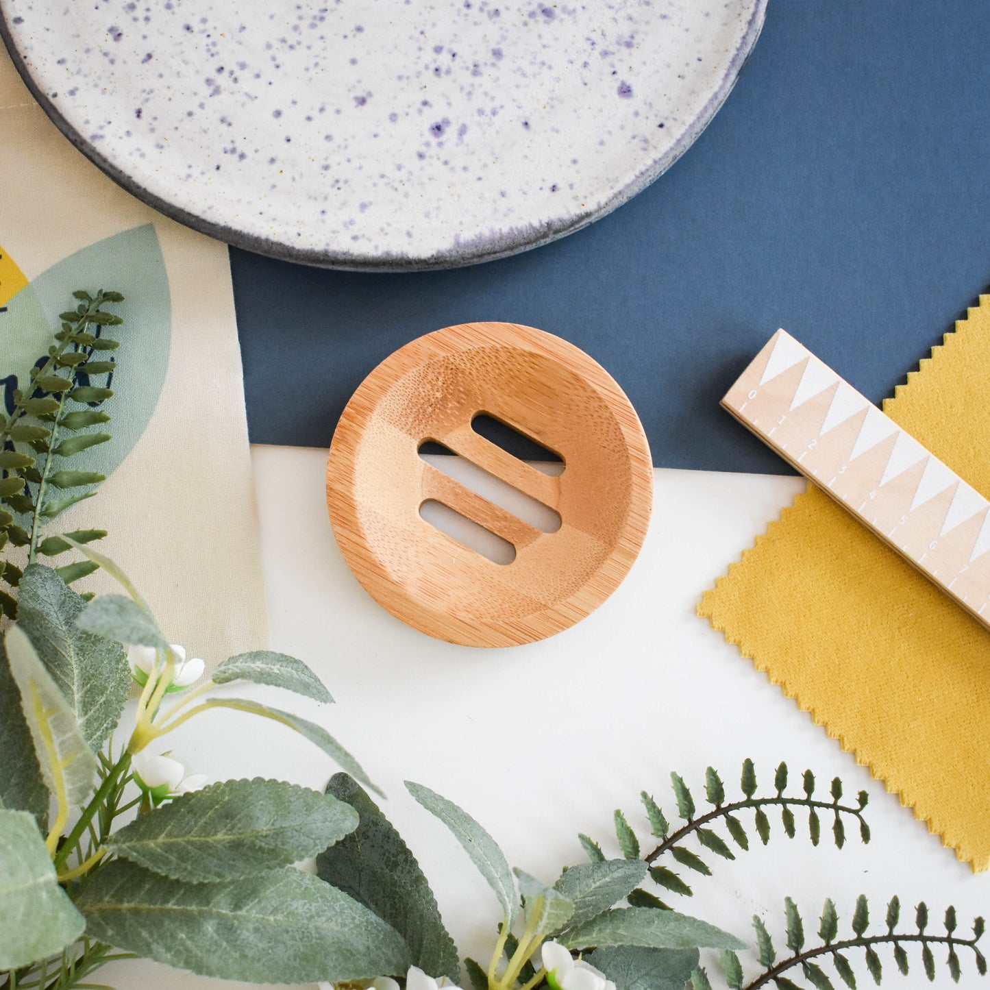 Bamboo Draining Dish, Circle