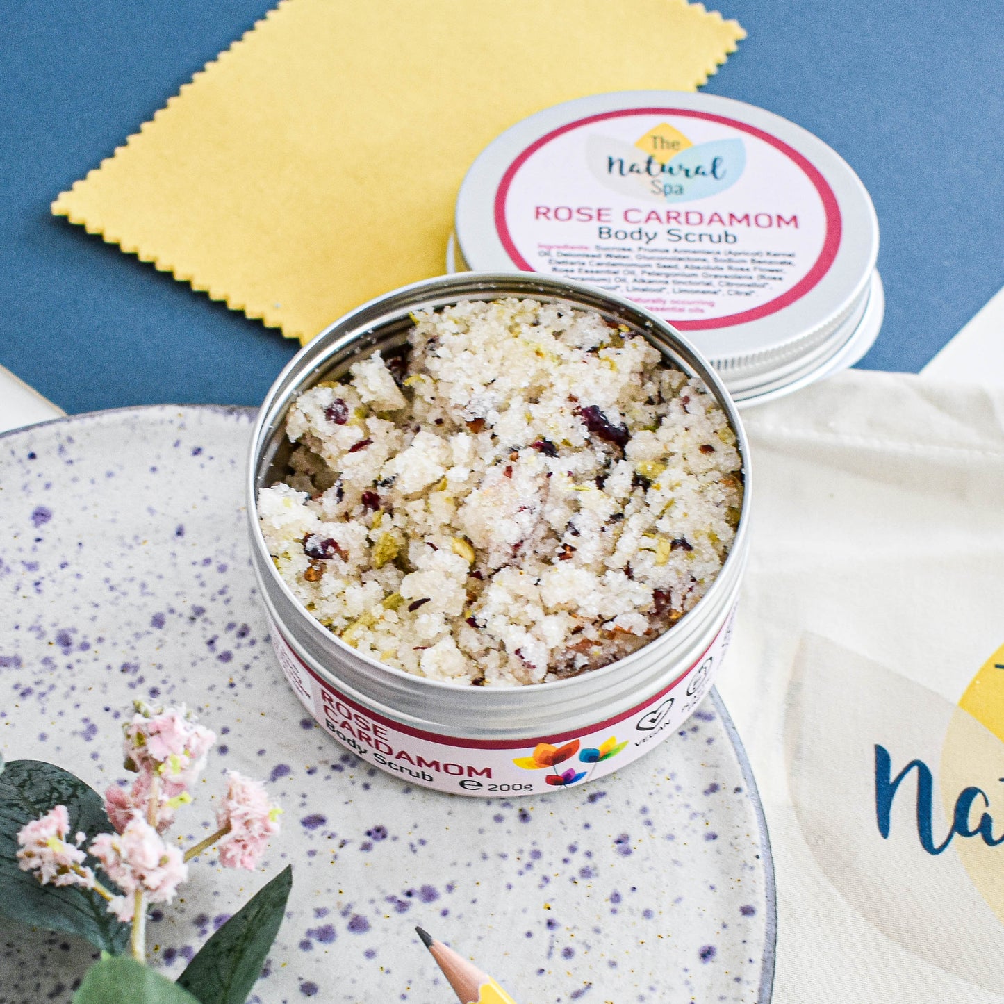 Body Scrubs, Rose and Cardamom