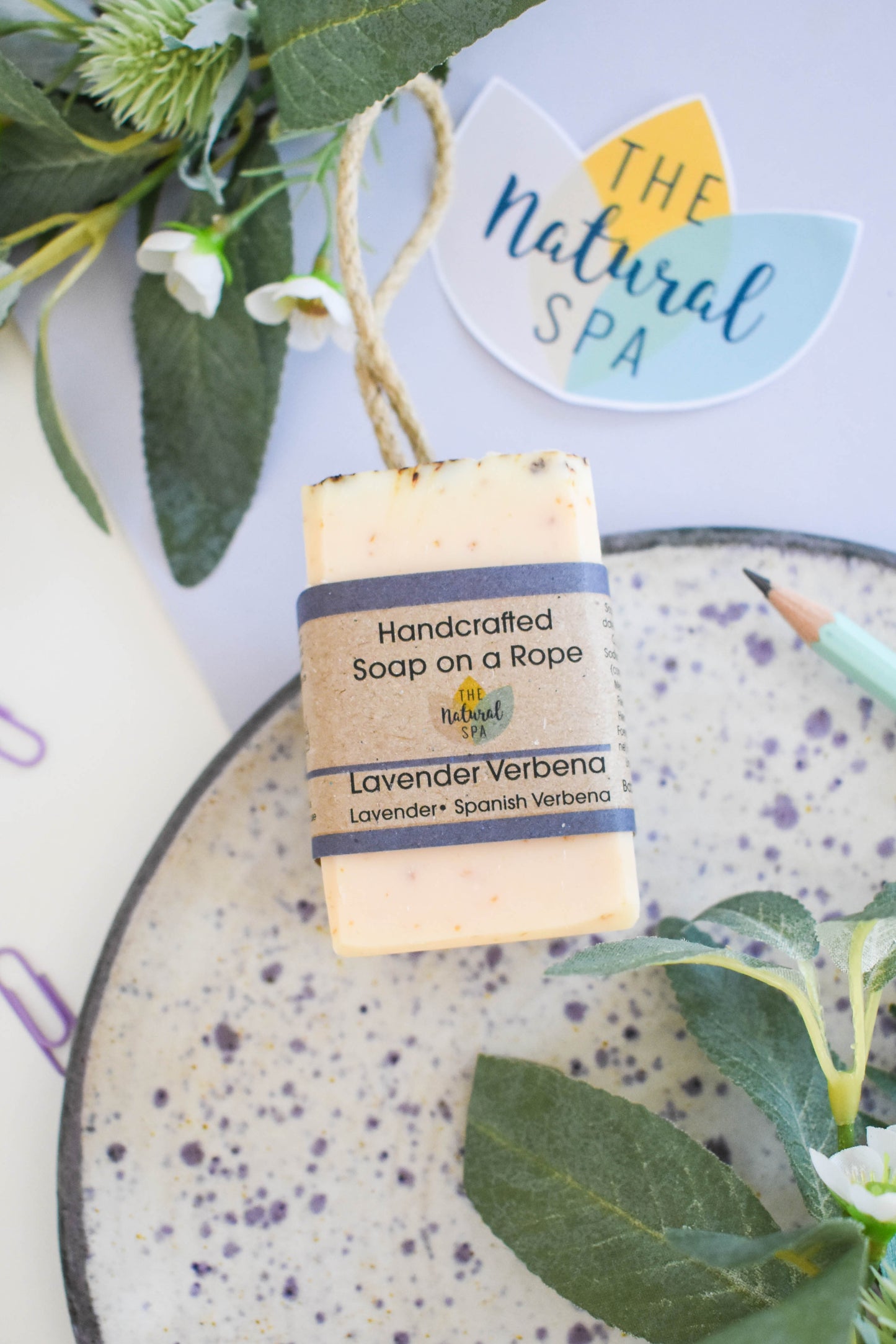 Soap on A Rope, Lavender Verbana