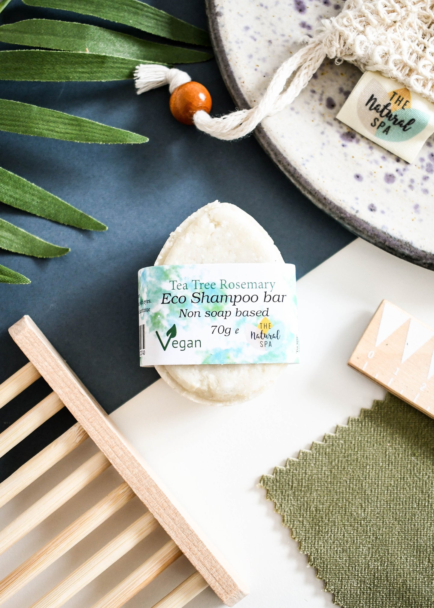 ECO Shampoo Bar (Non-Soap based hair wash), Rosemary Tea Tree