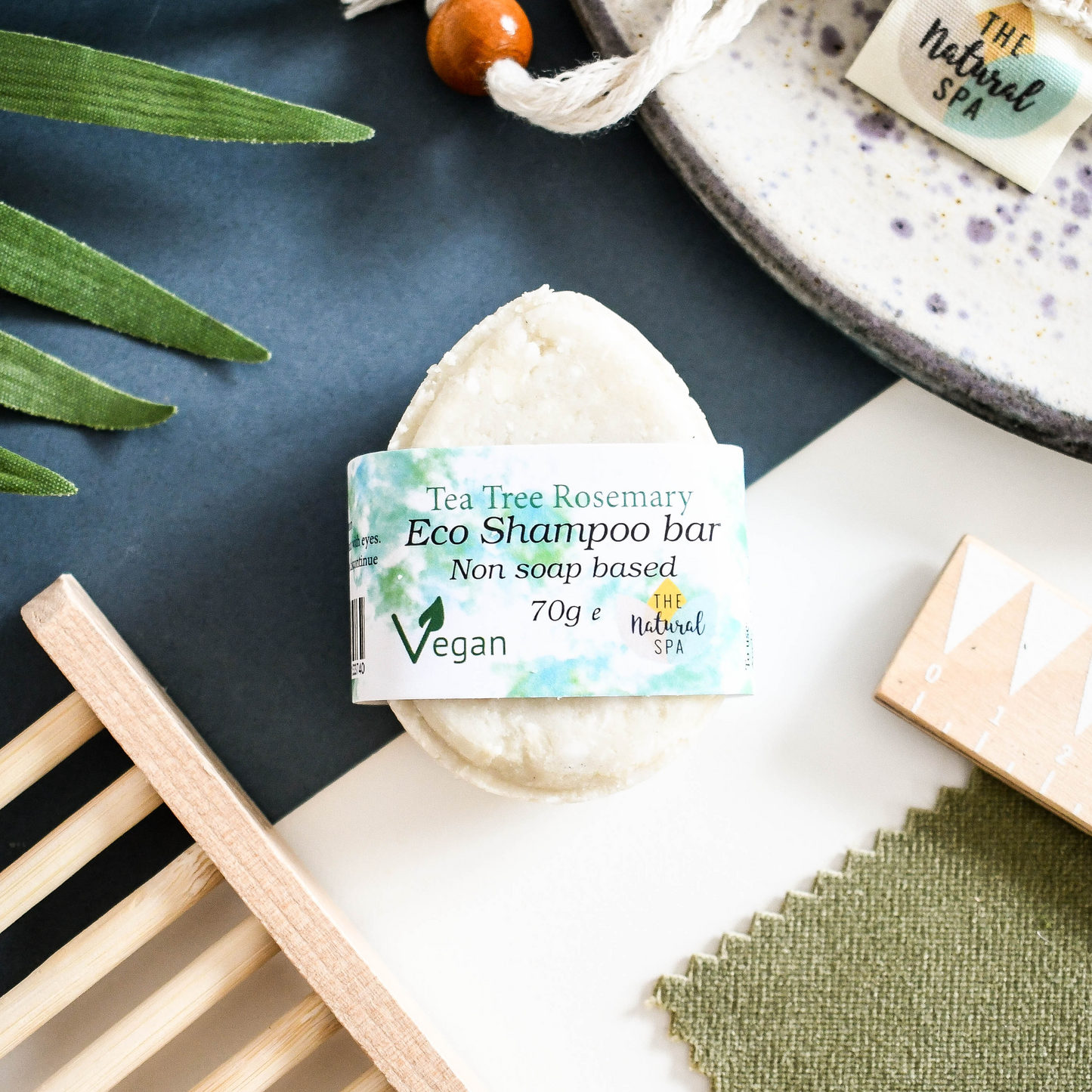 ECO Shampoo Bar (Non-Soap based hair wash), Rosemary Tea Tree