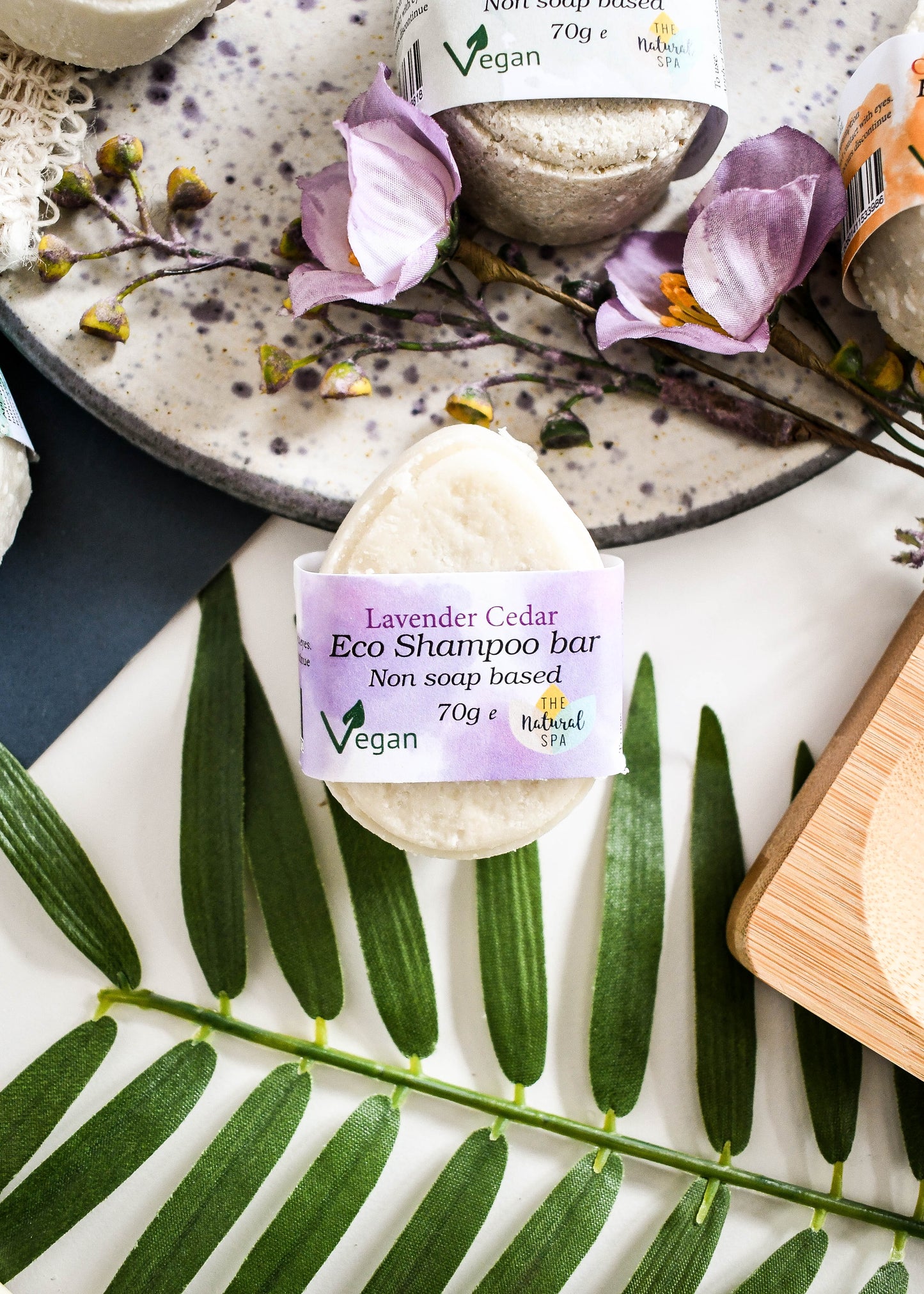 ECO Shampoo Bar (Non-Soap based hair wash), Lavender Cedar