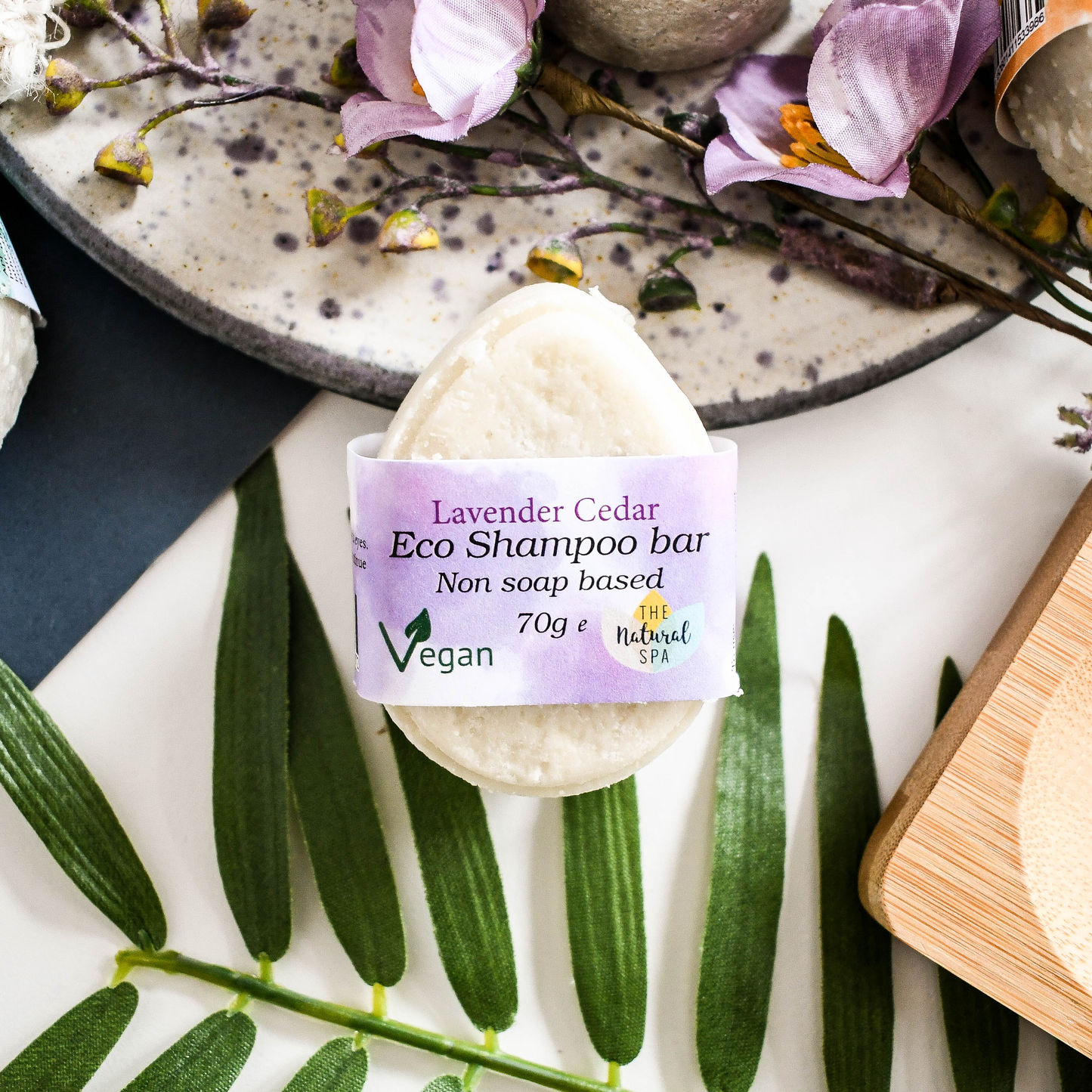ECO Shampoo Bar (Non-Soap based hair wash), Lavender Cedar