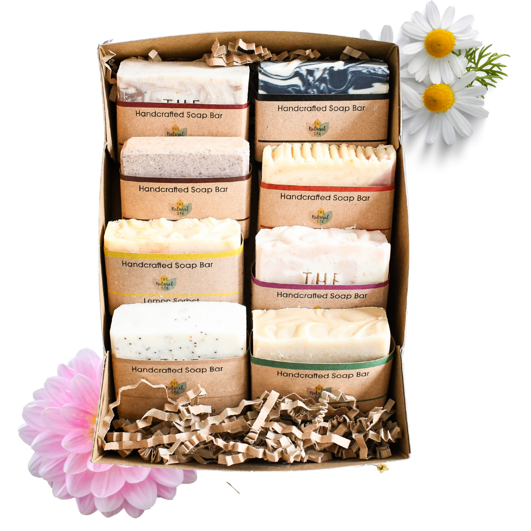 Natural Spa Essentials Kit, 8xSoap Bars