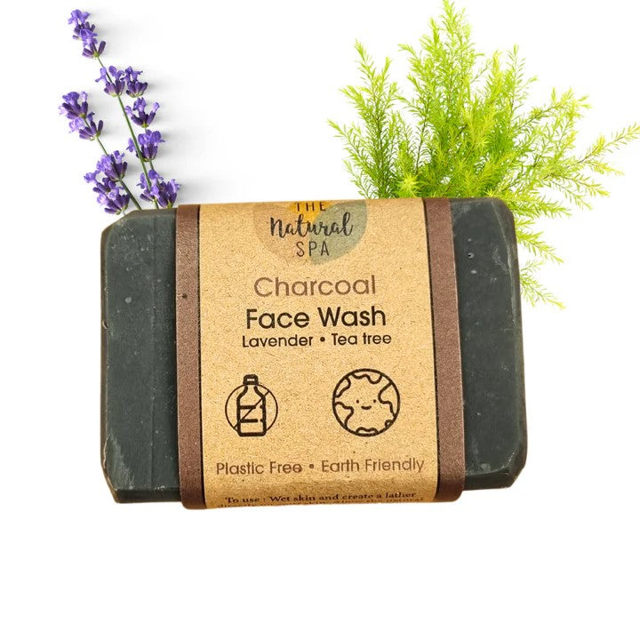 Face Wash Bar, Charcoal - Naturally Detoxifying
