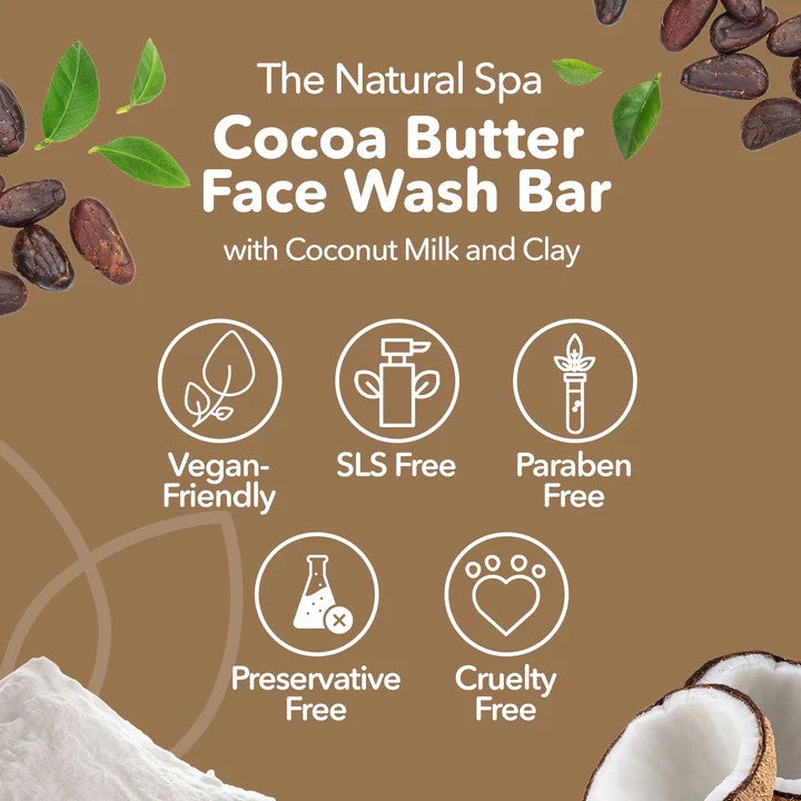 Face Wash Bar, Cocoa Butter - No Added Fragrance