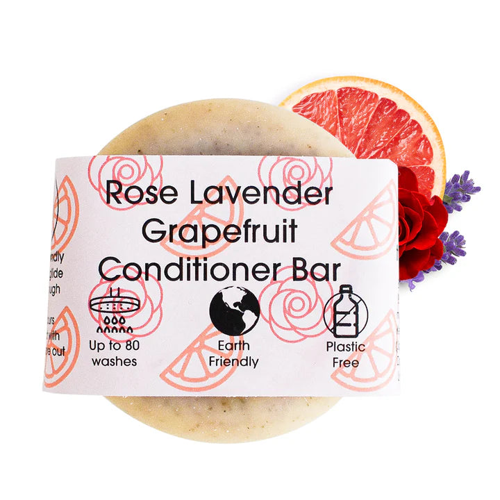 Solid Conditioner Bar, Rose & Lavender & Grapefruit