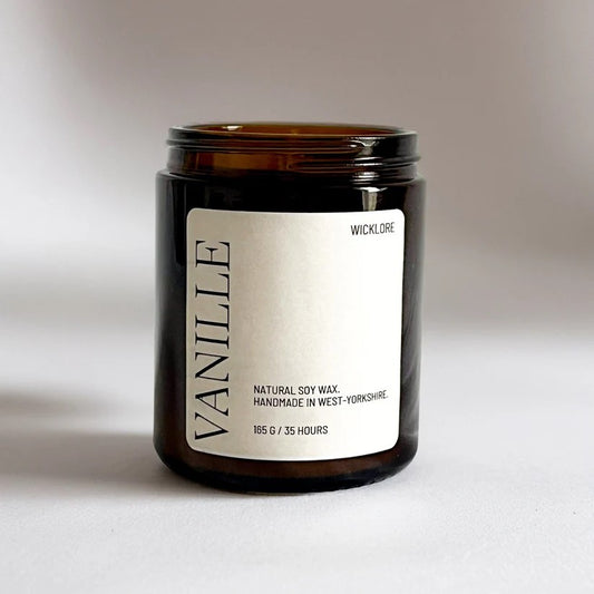 Hand Poured Soy Wax Candle, VANILLE