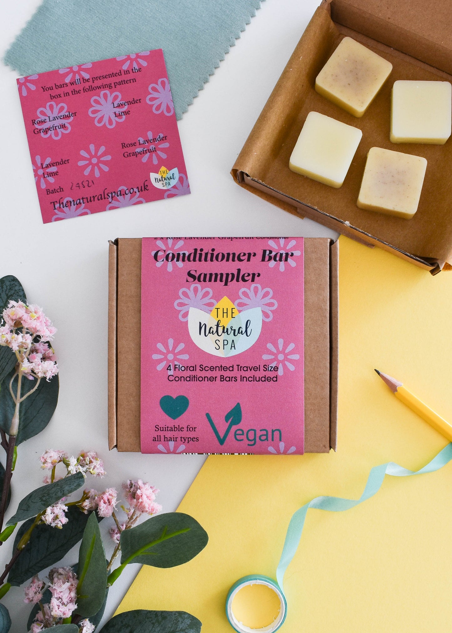 Letter-Sized Mini Conditioner Sampler Set, Floral