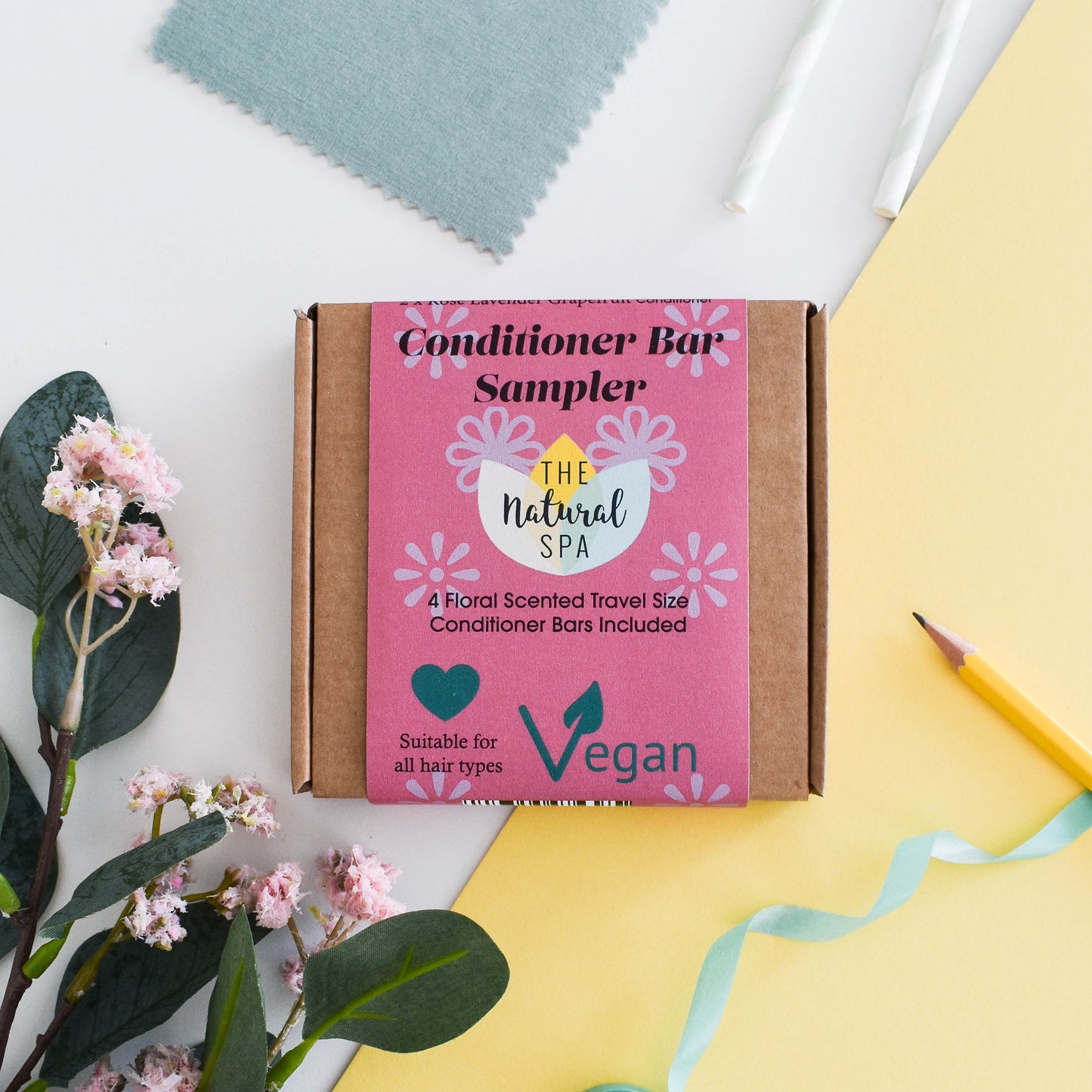 Letter-Sized Mini Conditioner Sampler Set, Floral