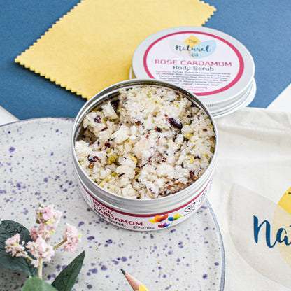 Body Scrubs, Rose and Cardamom