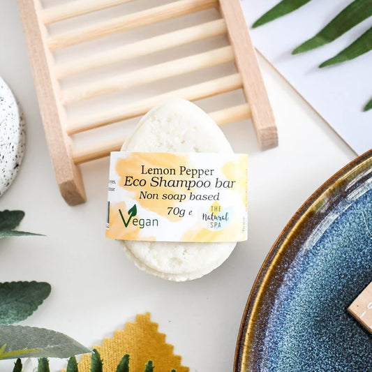ECO Shampoo Bar (Non-Soap based hair wash), Lemon Pepper